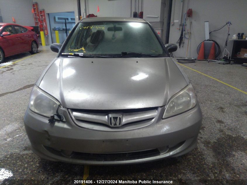 2005 Honda Civic Se VIN: 2HGES16305H043281 Lot: 20191406