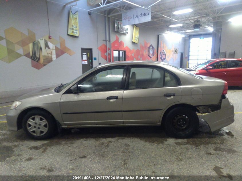 2005 Honda Civic Se VIN: 2HGES16305H043281 Lot: 20191406