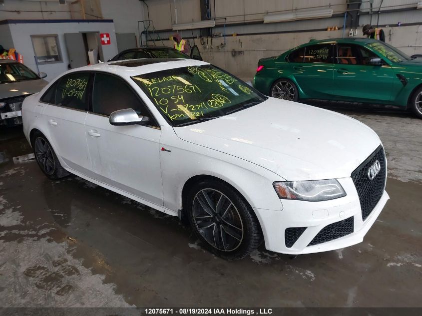 2010 Audi S4 VIN: WAUHGCFL3AA072711 Lot: 12075671