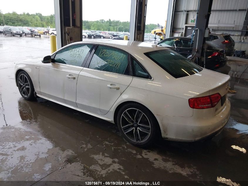 2010 Audi S4 VIN: WAUHGCFL3AA072711 Lot: 12075671