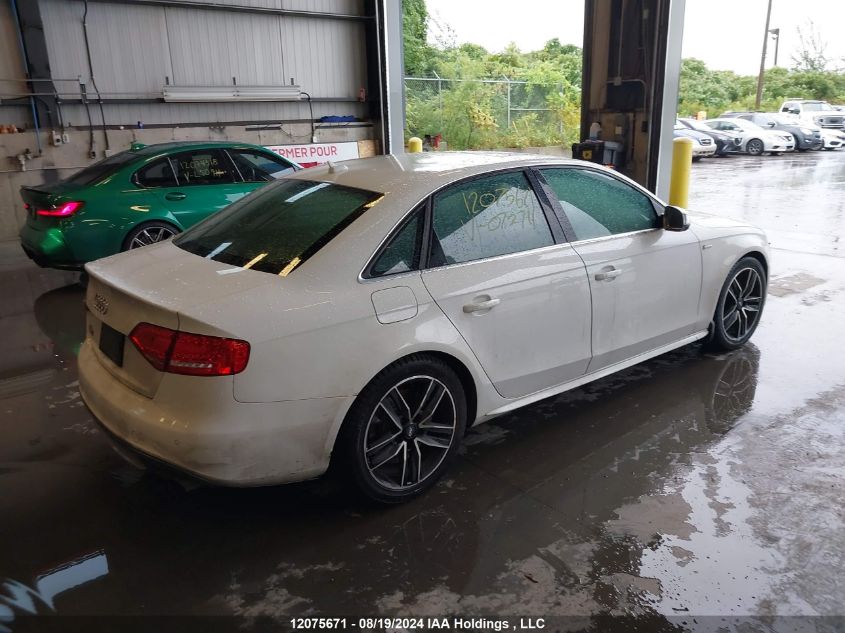 2010 Audi S4 VIN: WAUHGCFL3AA072711 Lot: 12075671