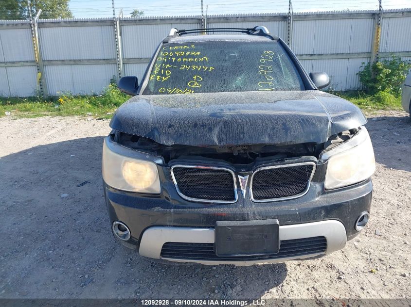 2009 Pontiac Torrent VIN: 2CKDL33F296243445 Lot: 12092928