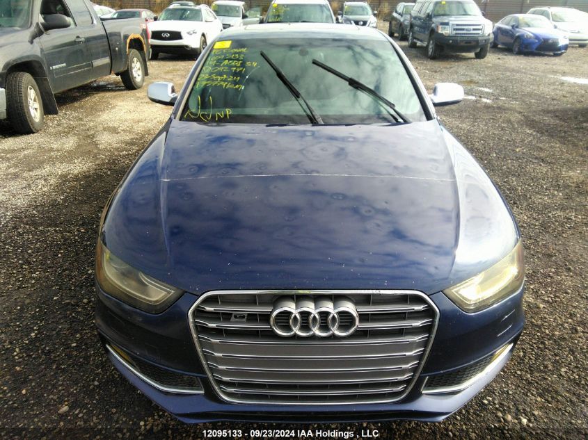 2014 Audi S4 VIN: WAUHGCFL0EA092971 Lot: 12095133