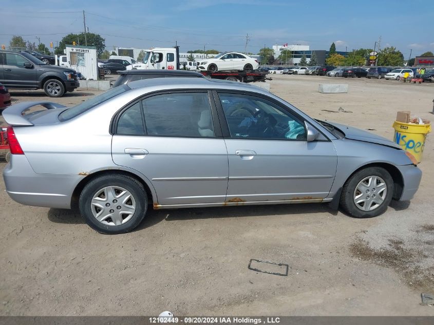 2003 Honda Civic Sdn VIN: 2HGES15833H929041 Lot: 12102449