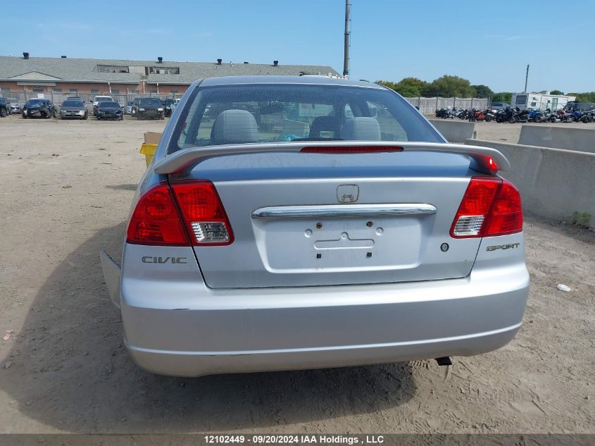 2003 Honda Civic Sdn VIN: 2HGES15833H929041 Lot: 12102449