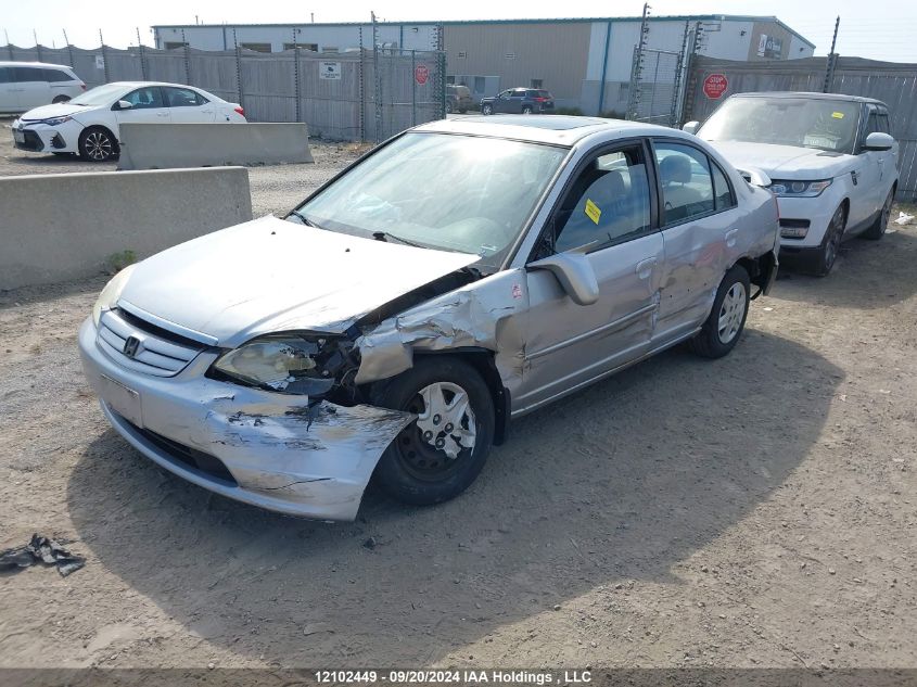 2003 Honda Civic Sdn VIN: 2HGES15833H929041 Lot: 12102449