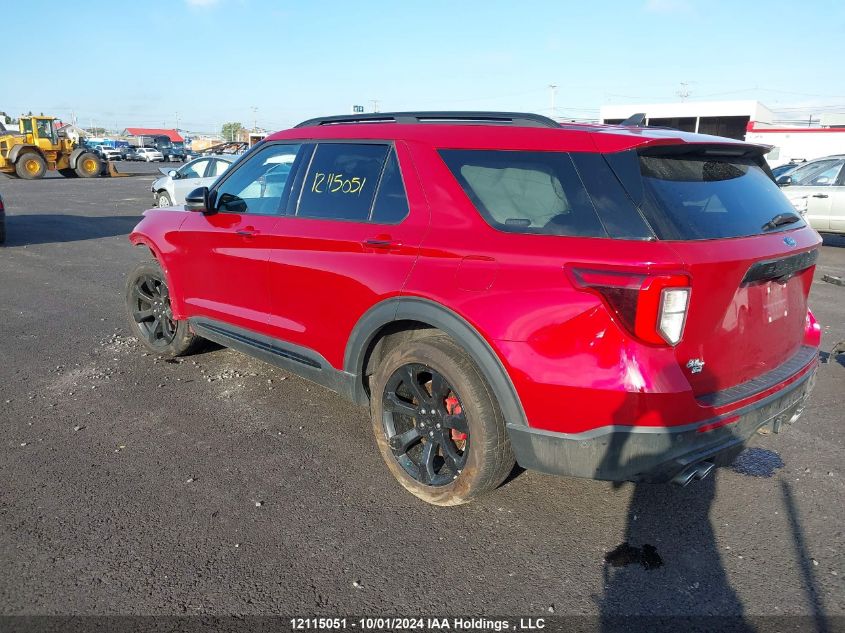 2022 Ford Explorer St VIN: 1FM5K8GC1NGA05765 Lot: 12115051