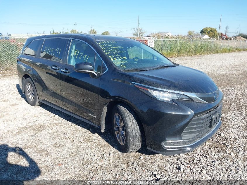 2021 Toyota Sienna Le/Xle/Xse/Limited/Platinum VIN: 5TDGRKEC4MS025926 Lot: 12119291