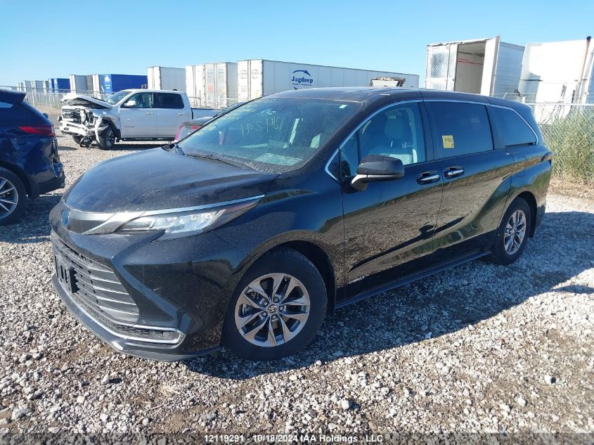 2021 Toyota Sienna Le/Xle/Xse/Limited/Platinum VIN: 5TDGRKEC4MS025926 Lot: 12119291