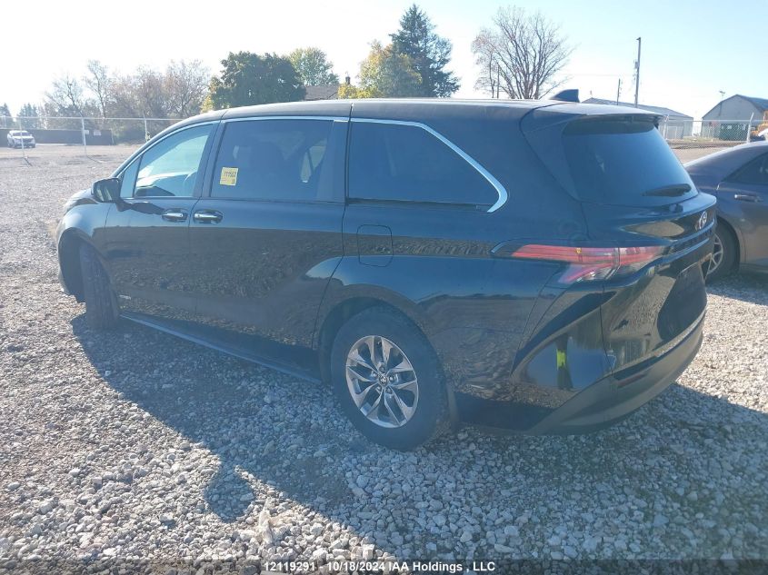 2021 Toyota Sienna Le/Xle/Xse/Limited/Platinum VIN: 5TDGRKEC4MS025926 Lot: 12119291