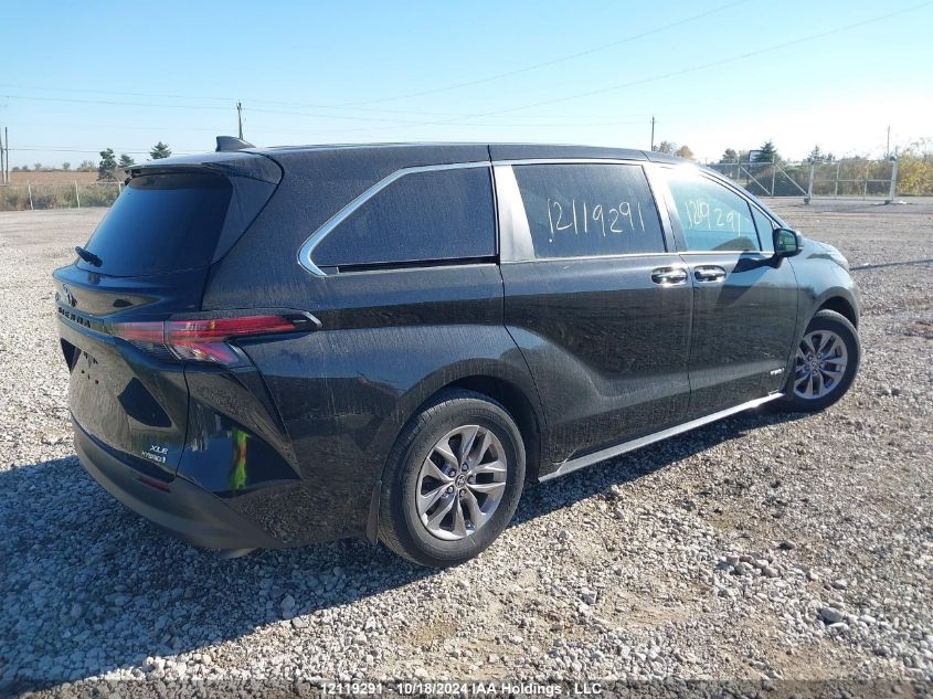 2021 Toyota Sienna Le/Xle/Xse/Limited/Platinum VIN: 5TDGRKEC4MS025926 Lot: 12119291