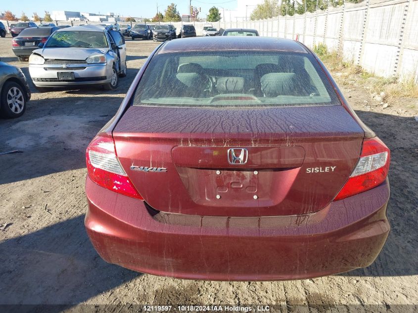 2012 Honda Civic Sdn VIN: 2HGFB2F41CH003341 Lot: 12119597