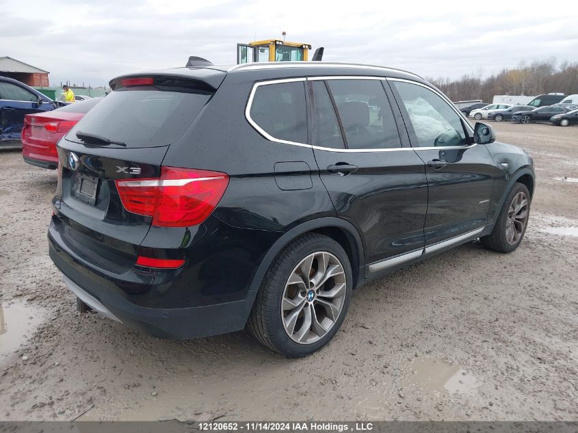 2015 BMW X3 VIN: 5UXWY3C59F0E96518 Lot: 12120652