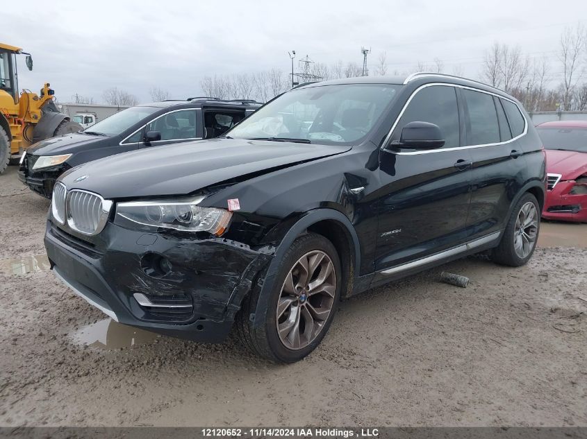 2015 BMW X3 VIN: 5UXWY3C59F0E96518 Lot: 12120652