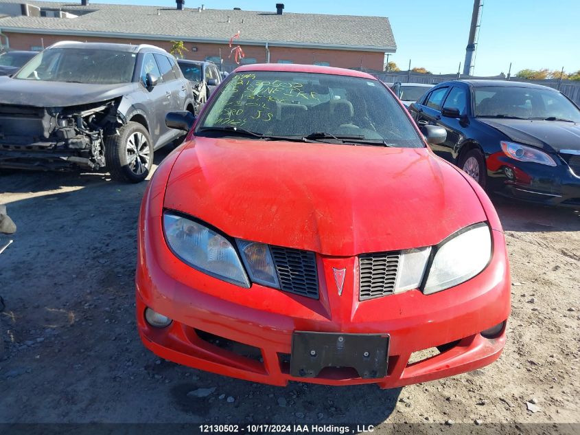 2005 Pontiac Sunfire VIN: 3G2JB52F15S134968 Lot: 12130502