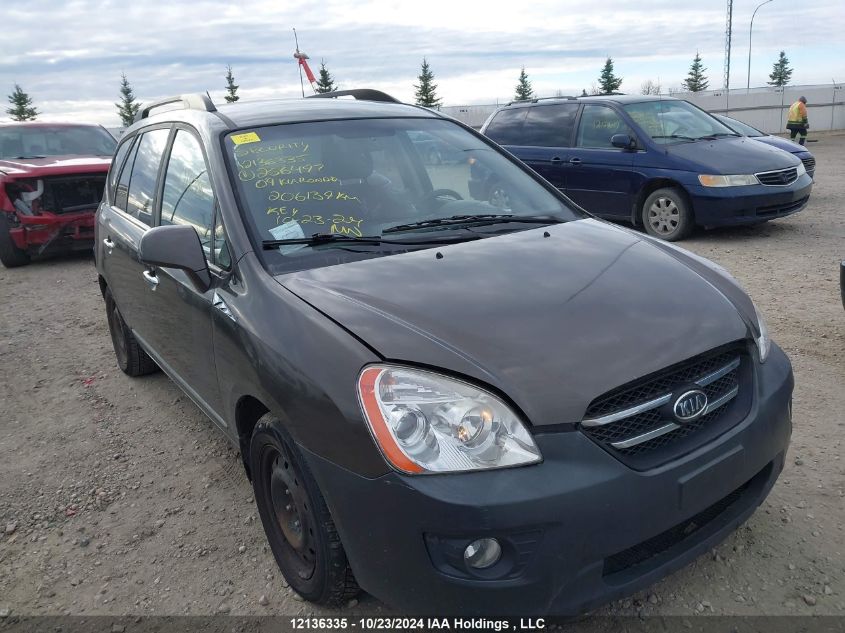 2009 Kia Rondo VIN: KNAFG528997256497 Lot: 12136335