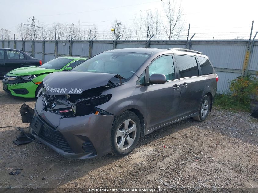 2020 Toyota Sienna Le VIN: 5TDKZ3DC1LS035328 Lot: 12138114