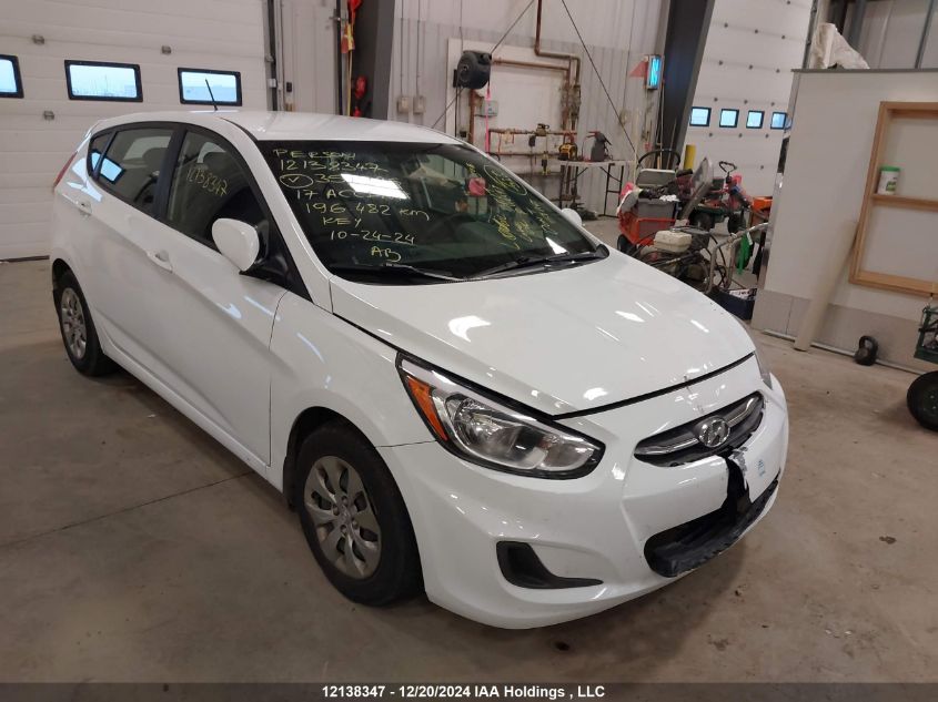 2017 Hyundai Accent Gl VIN: KMHCT5AE4HU351926 Lot: 12138347