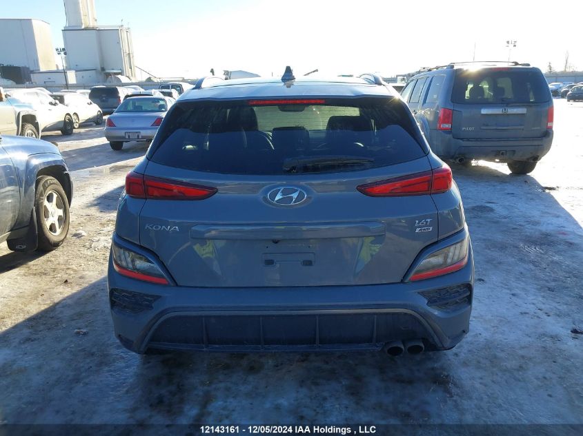 2022 Hyundai Kona Limited VIN: KM8K5CA33NU872348 Lot: 12143161