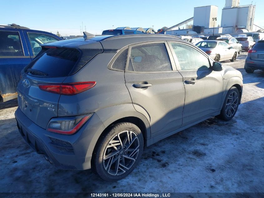 2022 Hyundai Kona Limited VIN: KM8K5CA33NU872348 Lot: 12143161