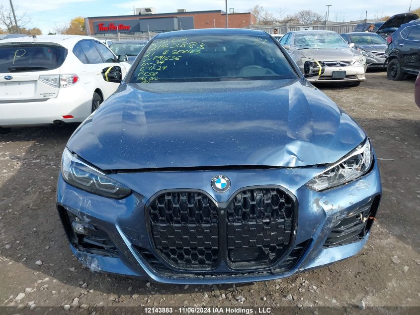 2021 BMW 4 Series VIN: WBA73AP08MCF91636 Lot: 12143883