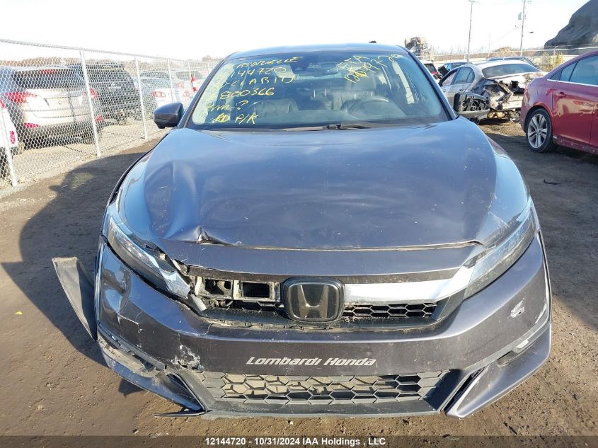 2020 Honda Clarity VIN: JHMZC5F11LC800366 Lot: 12144720