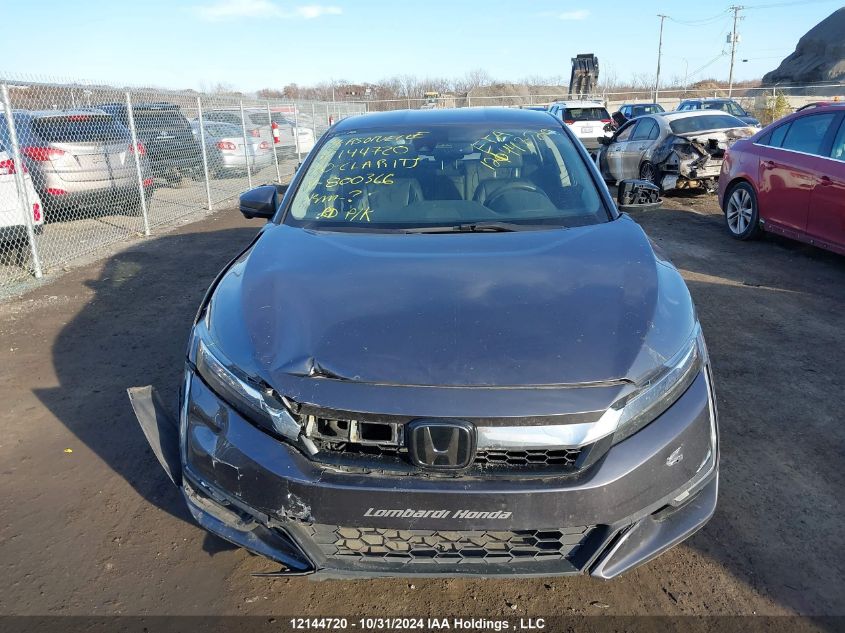 2020 Honda Clarity VIN: JHMZC5F11LC800366 Lot: 12144720