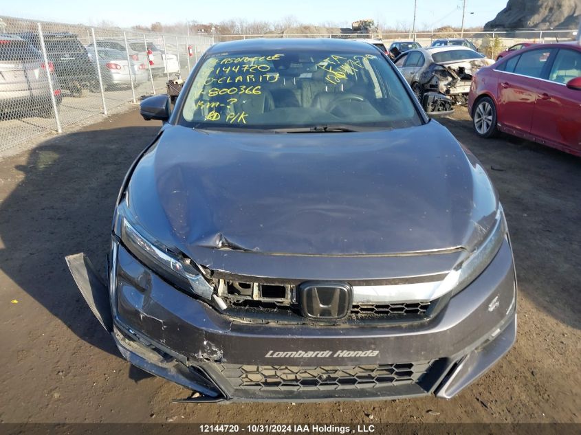 2020 Honda Clarity VIN: JHMZC5F11LC800366 Lot: 12144720