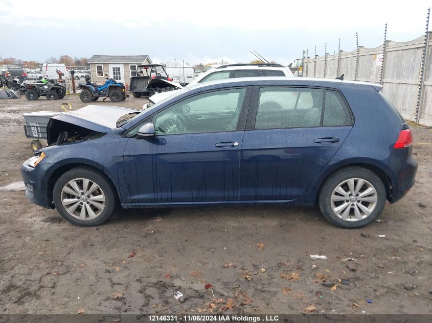 2016 Volkswagen Golf VIN: 3VW217AU6GM011122 Lot: 12146331