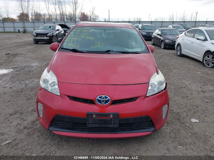 2014 Toyota Prius VIN: JTDKN3DU8E1747906 Lot: 12146989