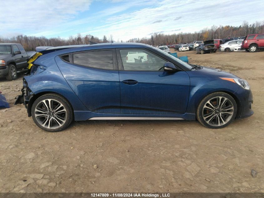 2016 Hyundai Veloster Turbo VIN: KMHTC6AE2GU259363 Lot: 12147809