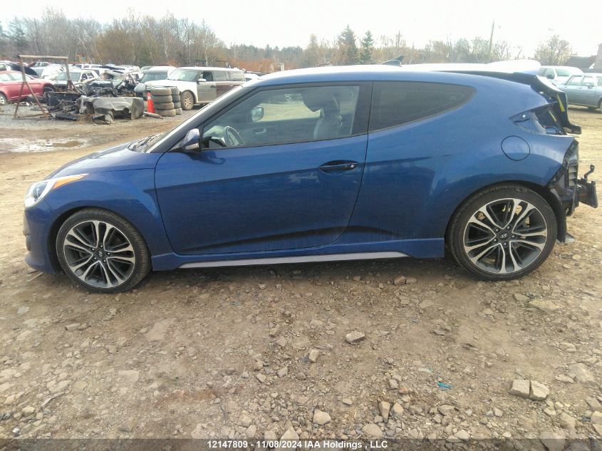 2016 Hyundai Veloster Turbo VIN: KMHTC6AE2GU259363 Lot: 12147809