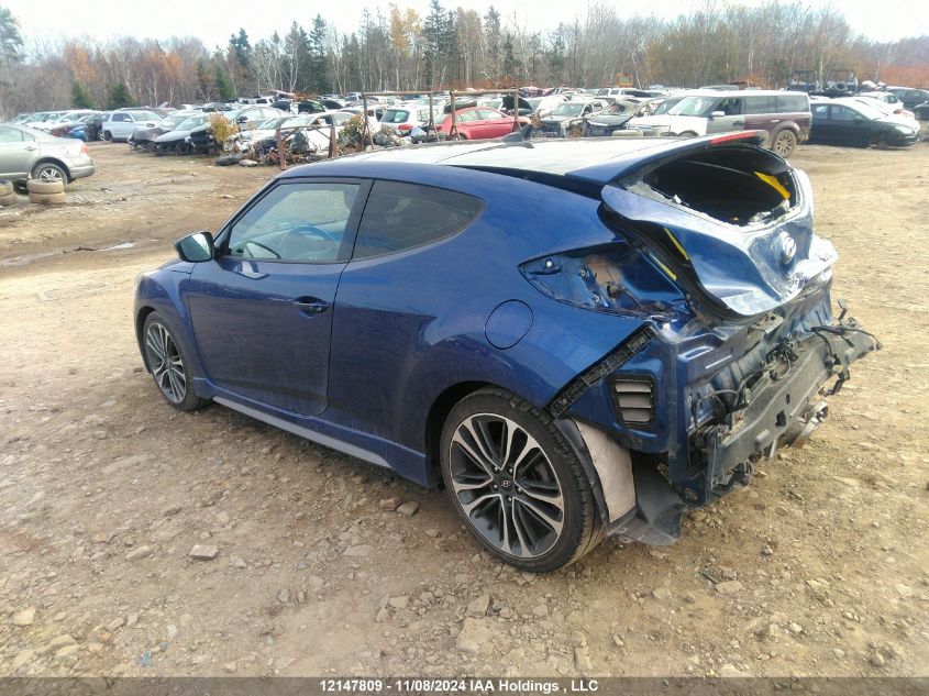 2016 Hyundai Veloster Turbo VIN: KMHTC6AE2GU259363 Lot: 12147809