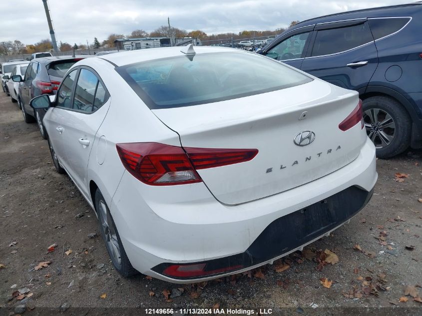 2019 Hyundai Elantra Preferred VIN: KMHD84LFXKU762972 Lot: 12149656