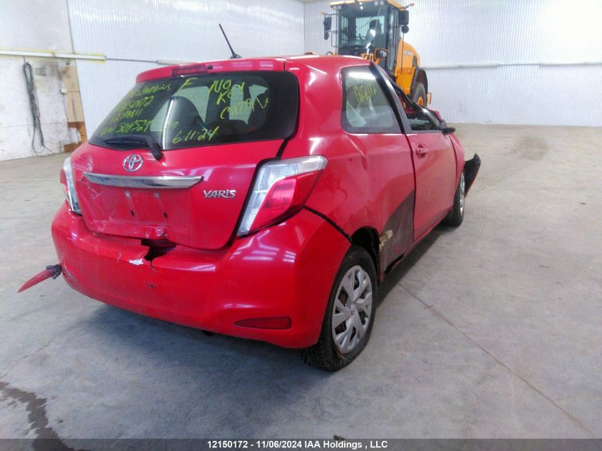 2012 Toyota Yaris VIN: JTDJTUD34CD504524 Lot: 12150172