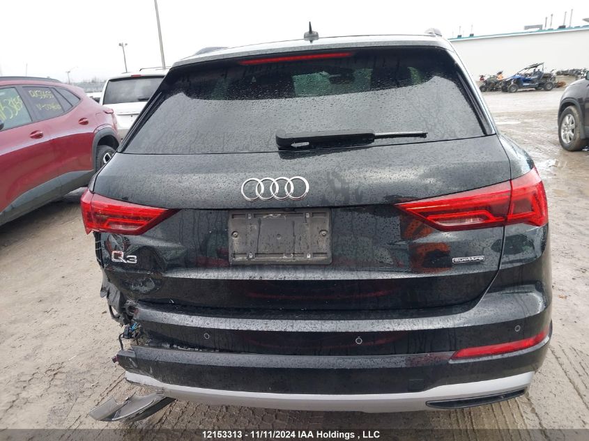 2020 Audi Q3 VIN: WA1AECF36L1015300 Lot: 12153313