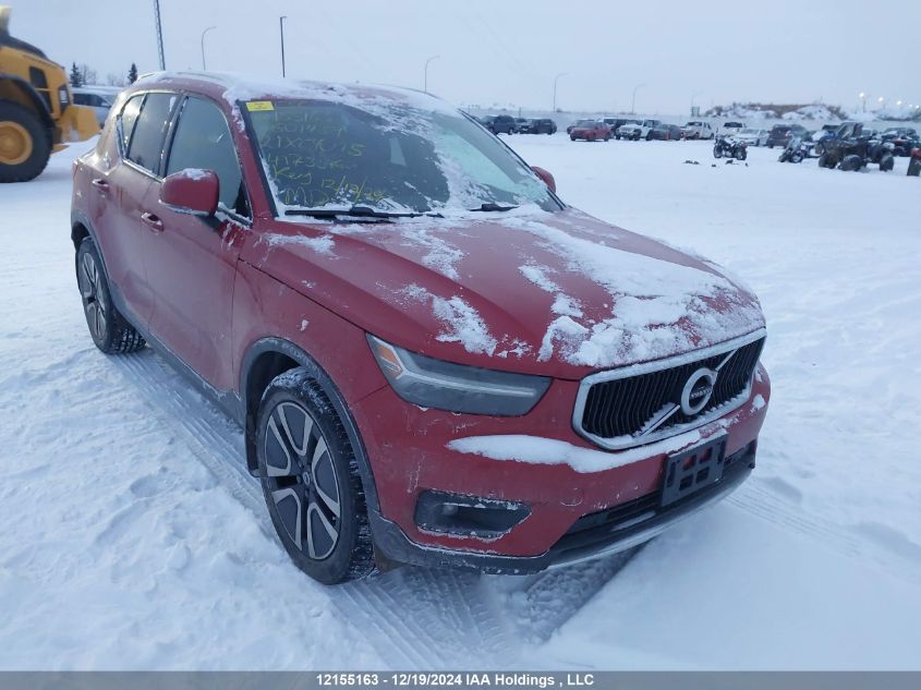 2021 Volvo Xc40 T5 Momentum VIN: YV4162UK9M2601439 Lot: 12155163