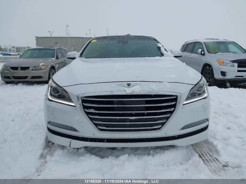 2015 Hyundai Genesis 5.0L VIN: KMHGN4JF2FU018393 Lot: 12155320