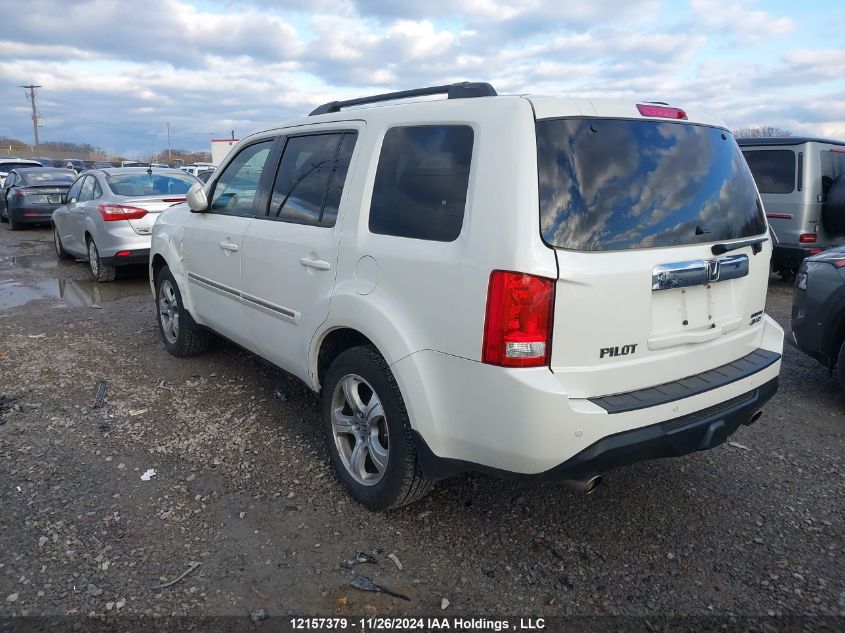 2013 Honda Pilot Touring VIN: 5FNYF4H94DB504568 Lot: 12157379