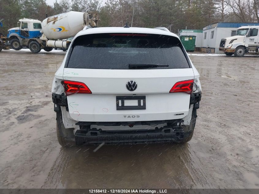 2022 Volkswagen Taos VIN: 3VVLX7B25NM070051 Lot: 12158412