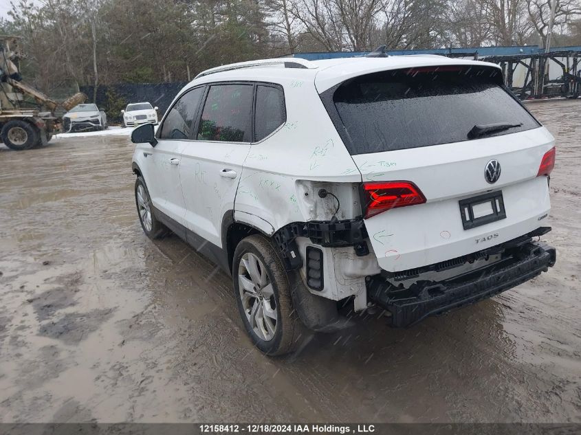 2022 Volkswagen Taos VIN: 3VVLX7B25NM070051 Lot: 12158412