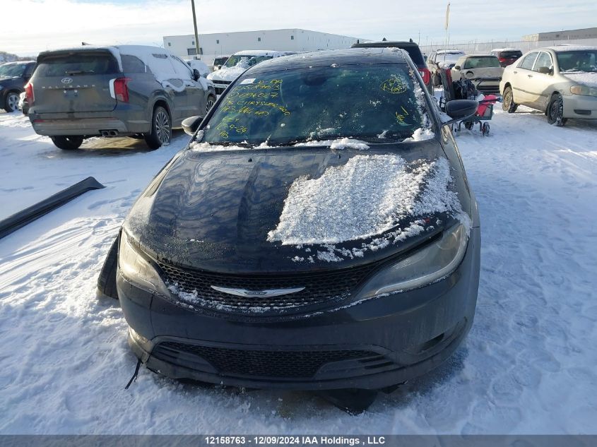 2015 Chrysler 200 S VIN: 1C3CCCBG2FN694027 Lot: 12158763