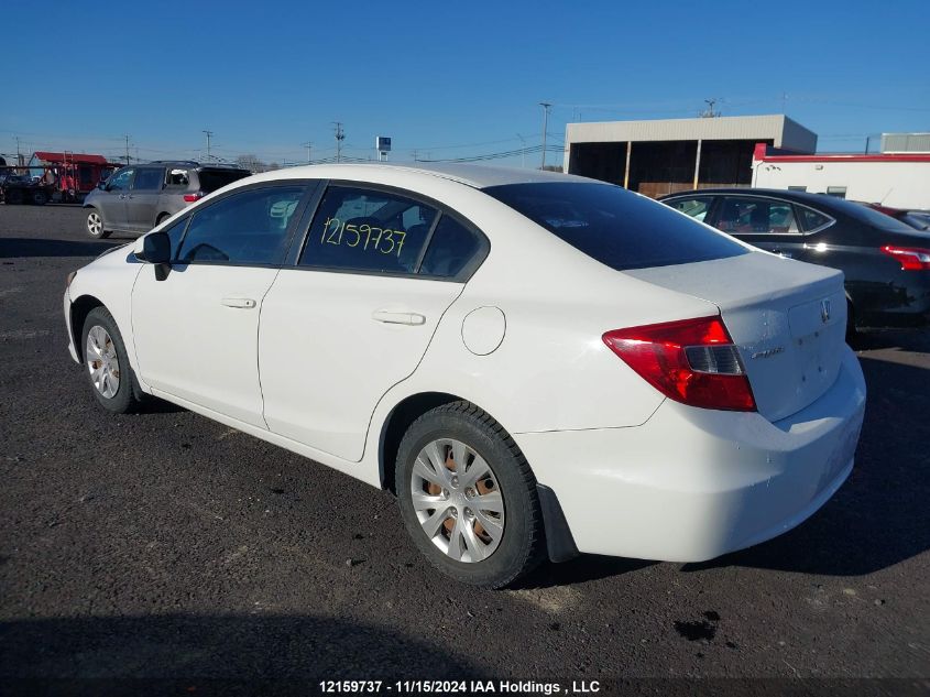 2012 Honda Civic Lx VIN: 2HGFB2F42CH007365 Lot: 12159737