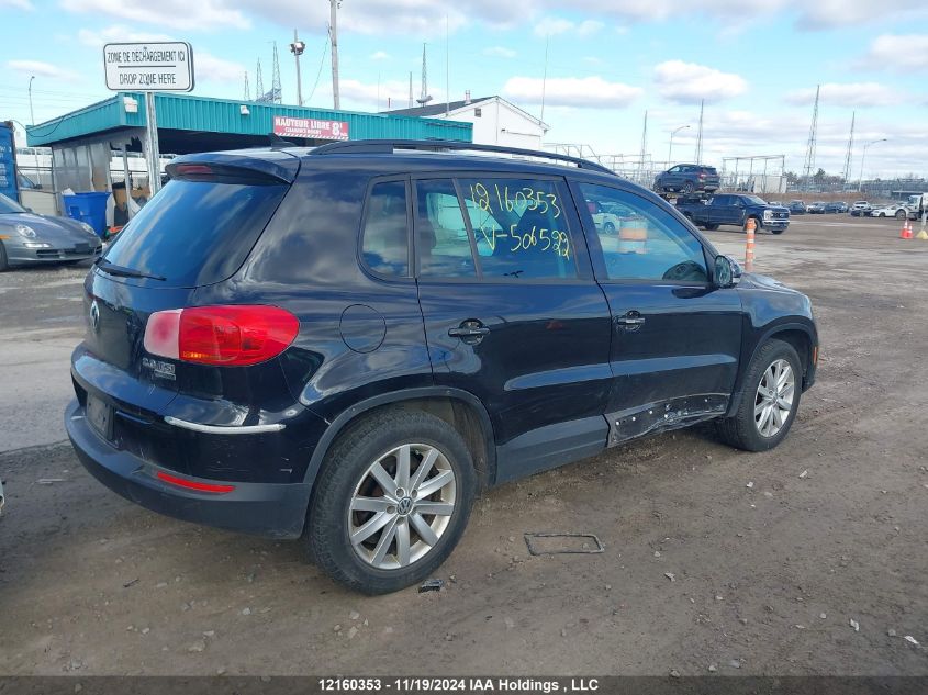 2012 Volkswagen Tiguan S/Se/Sel VIN: WVGBV7AX0CW506522 Lot: 12160353