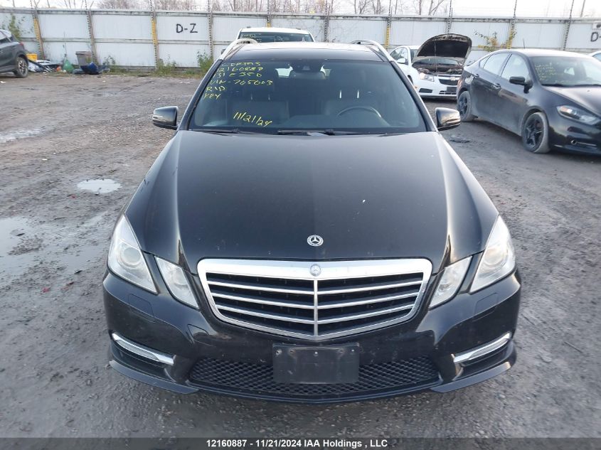 2013 Mercedes-Benz E 350 4Matic Wagon VIN: WDDHH8JB1DA705003 Lot: 12160887