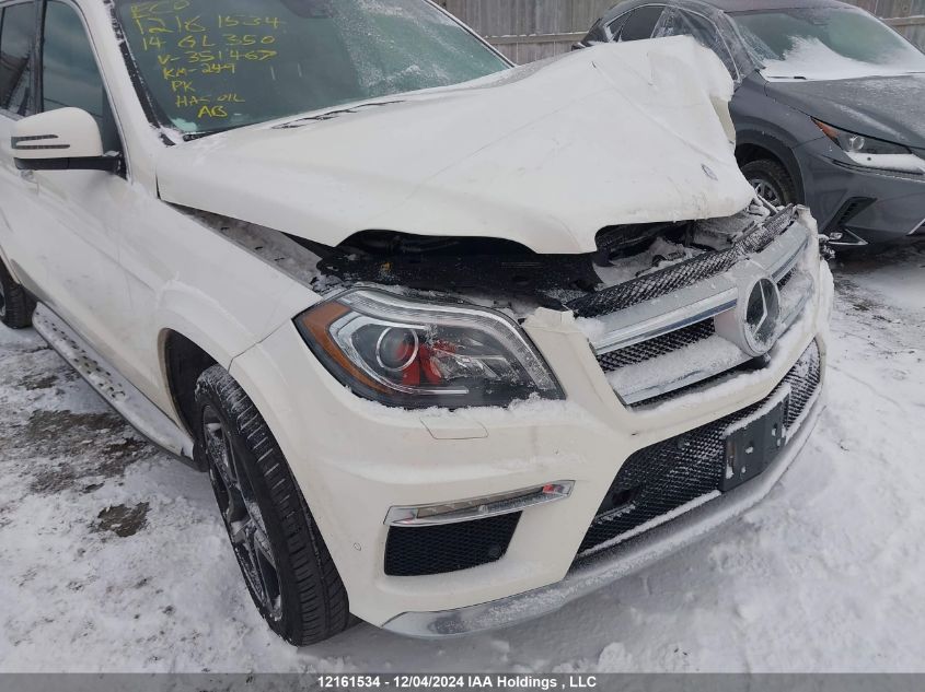 2014 Mercedes-Benz Gl-Class VIN: 4JGDF2EE7EA351467 Lot: 12161534