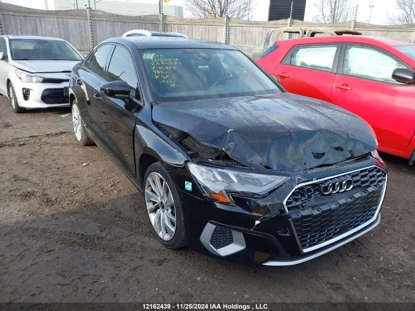 2023 Audi A3 Sedan VIN: WAUGUCGY7PA140824 Lot: 12162439