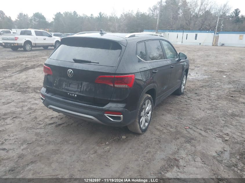 2022 Volkswagen Taos VIN: 3VVEX7B21NM001169 Lot: 12162697