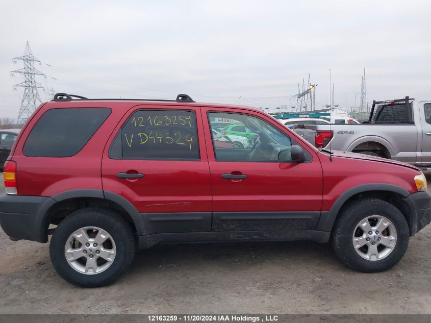 2006 Ford Escape Xlt VIN: 1FMYU03136KD44524 Lot: 12163259