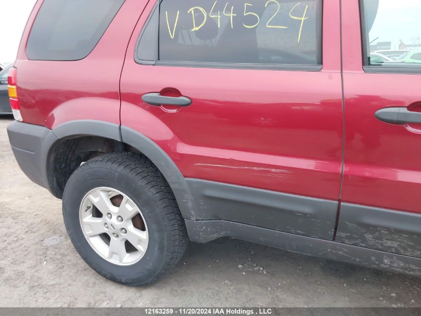 2006 Ford Escape Xlt VIN: 1FMYU03136KD44524 Lot: 12163259